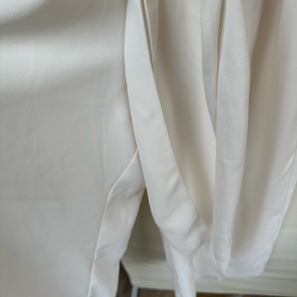 J.Crew 365 Wrap-tie Jumpsuit in Stretch Poplin White, size 10 - Picture 6 of 9